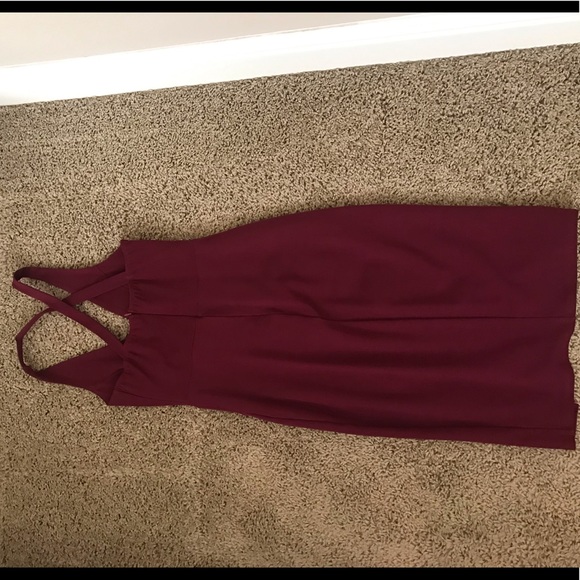 Burgandy dress NWOT - Picture 2 of 5